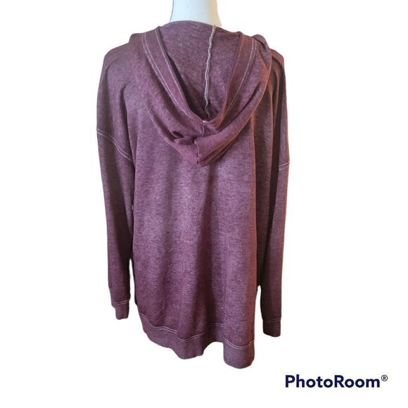 Lane Bryant Lightweight Pullover Hoodie with Embroidered Heart. Size 18/20. - Picture 6 of 7